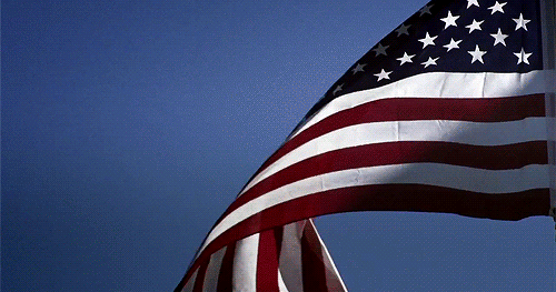 American Flag Waving In The Wind - Animated Gif Images - GIFs Center